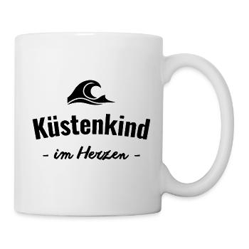 Küste im Herzen - Tasse - Weiß - Rechts