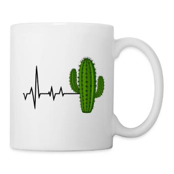Heartbeat Cactus Design - Mug - white - Right