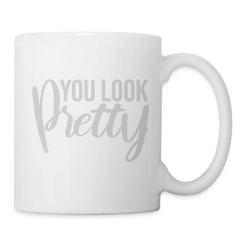 Tu as l’air assez drôle, complément Logo de l’amour de soi - Mug blanc - blanc - Droite