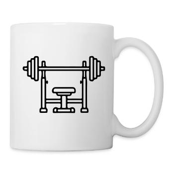Développé couché avec musculation - Mug blanc - blanc - Droite