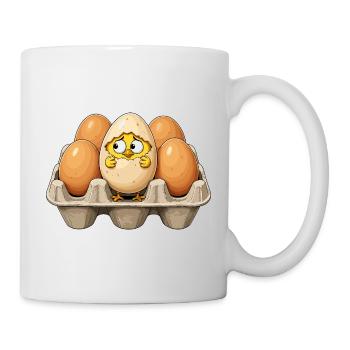 Chicks in the egg shaft - Mug - white - Right