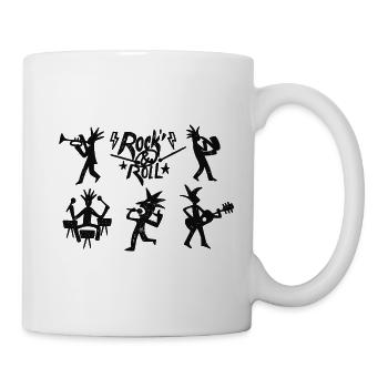 Rock and Roll Band Sketch - Mug - white - Right