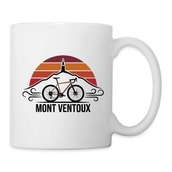 T-shirt rétro de cyclisme Mont Ventoux - Mug blanc - blanc - Droite