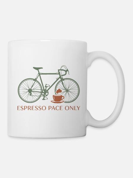Espresso Pace Fahrrad-Tee - Tasse - Weiß