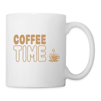 Coffee Time, Genuss aus der Kaffeetasse - Tasse - Weiß - Rechts
