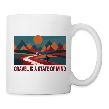 Gravel Is A State Of Mind Shirt - Mug - white - Right