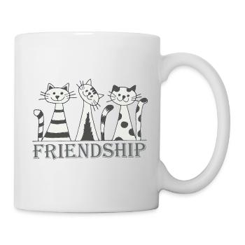 Trio d’amitié féline - Mug blanc - blanc - Droite