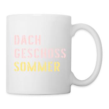 Dachgeschoss Sommer Hitze - Tasse - Weiß - Rechts