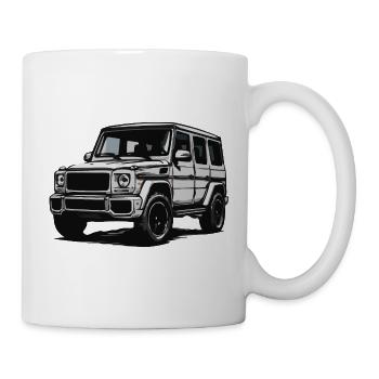 Illustration de silhouette de classe G - Mug blanc - blanc - Droite