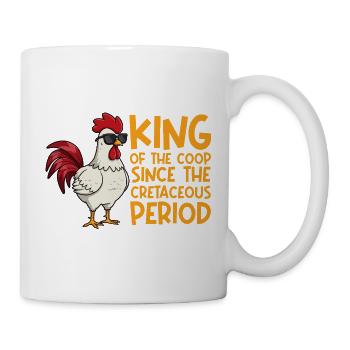 Élevage de coqs, volaille, poulet - Mug blanc - blanc - Droite