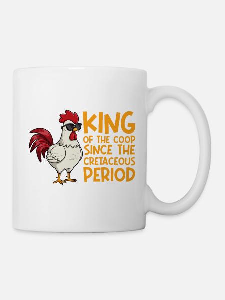 Farmer Rooster Flock Poultry Chicken - Tasse - Weiß