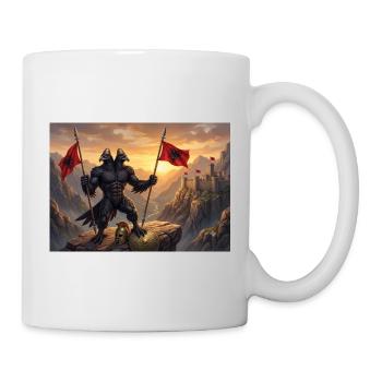 Aigle albanais - Mug blanc - blanc - Droite