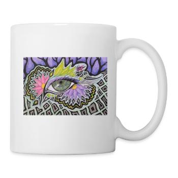 Psychedelic Single Eye Pattern - Mug - white - Right