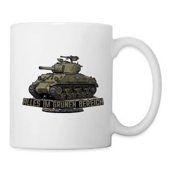 Sherman Panzer – Alles im grünen Bereich | RCCX - Tasse - Weiß - Rechts