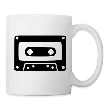 Cassette musicale rétro vintage cadeau des années 80 et 90 - Mug blanc - blanc - Droite