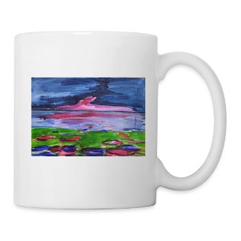 La magie des couleurs dans le ciel du soir - Mug blanc - blanc - Droite