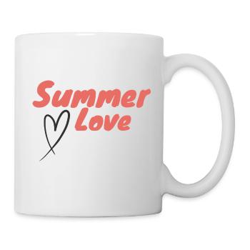 Summer Love Script Heart Positive Summer Energy - Mug - white - Right