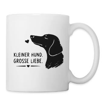Kleiner Hund, Große Liebe - Tasse - Weiß - Rechts