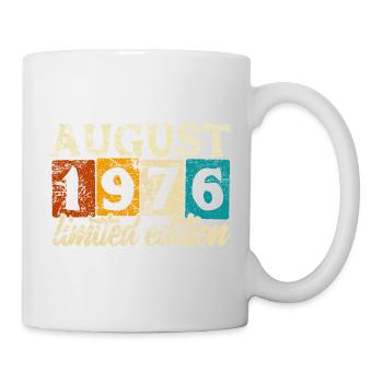 Édition limitée cadeau d’anniversaire d’août 1976 - Mug blanc - blanc - Droite