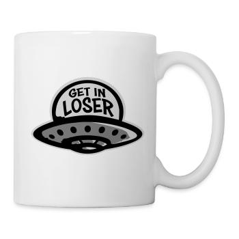 Ufo Alien Get In Loser Lustig Ufo Entführung Zitat - Tasse - Weiß - Rechts