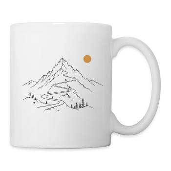 Bergstraße - Tasse - Weiß - Rechts