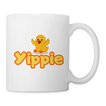 Yippie Ente - Tasse - Weiß - Rechts