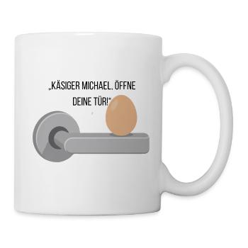 Käsiger Michael T-Shirt - Tasse - Weiß - Rechts