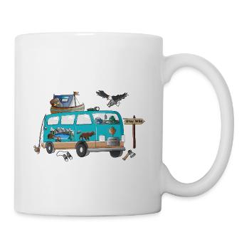 Outdoor Stay Wild Camper Motiv Vanlife Camping - Tasse - Weiß - Rechts