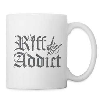 Riff Addict Gitarrist Heavy Metal Rock - Tasse - Weiß - Rechts