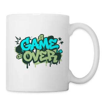 Game Over Graffiti Logo - Tasse - Weiß - Rechts