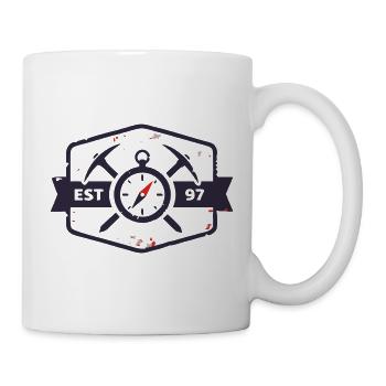 Bergretter Kompass Wappen - Tasse - Weiß - Rechts