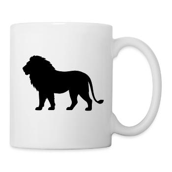 Löwe - Tasse - Weiß - Rechts