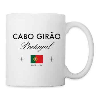 Cabo Girao Portugal Koordinaten Reise Souvenir - Tasse - Weiß - Rechts
