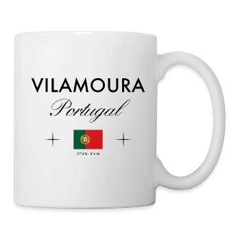 Vilamoura Portugal Coordinates Travel Souvenir - Mug - white - Right