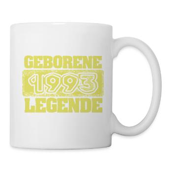Geborene 1993 Legende - Tasse - Weiß - Rechts