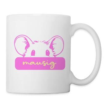 Souris mignonne - Mug blanc - blanc - Droite