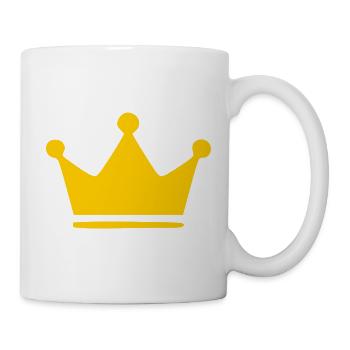 Crown Yellow Birthday Gift Birthday - Mug - white - Right