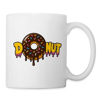 DONUT – Gourmand et coloré - Mug blanc - blanc - Droite