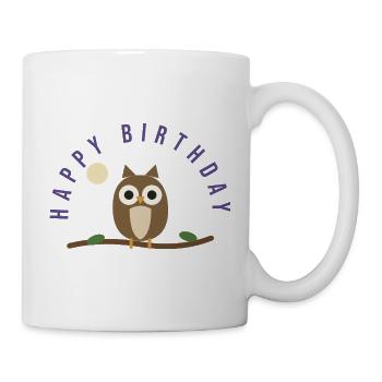 HAPPY BIRTHDAY. HAPPY BIRTHDAY. ANNIVERSARY. - Mug - white - Right
