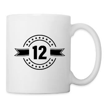 12_zahl - Mug blanc - blanc - Droite