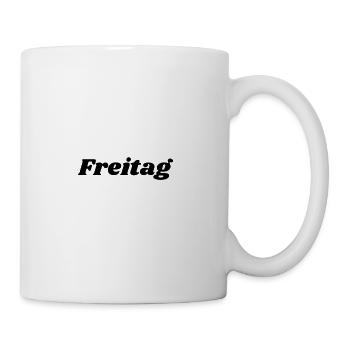 Freitag Schriftzug - Tasse - Weiß - Rechts