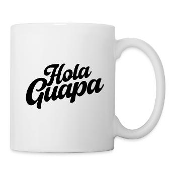 Hola Guapa - Minimalist Spanish Summer Vibes - Tasse - Weiß - Rechts
