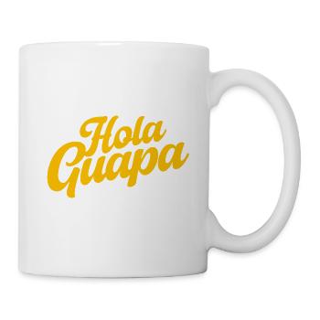 Hola Guapa - Minimalist Spanish Summer Vibes - Tasse - Weiß - Rechts