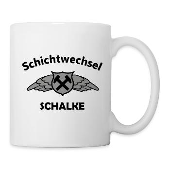 Flügel Schild Hammer Emblem Schichtwechsel - Tasse - Weiß - Rechts