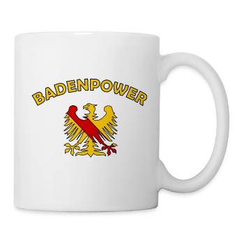 Badenpower Adler Motiv Zweifarbig - Tasse - Weiß - Rechts