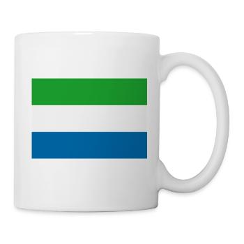 Sierra Leone-Flagge - Tasse - Weiß - Rechts