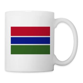 Gambische Flagge - Tasse - Weiß - Rechts