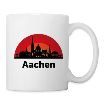 Aachen Skyline Kreise - Tasse - Weiß - Rechts