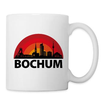 Bochum Skyline Kreise - Tasse - Weiß - Rechts