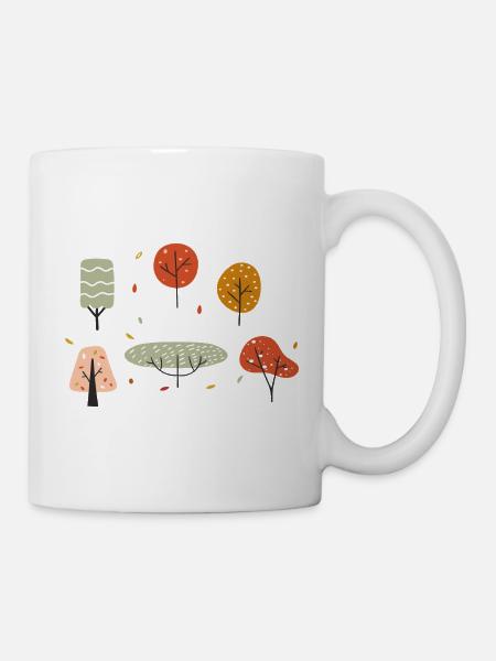 Herbst - Tasse - Weiß